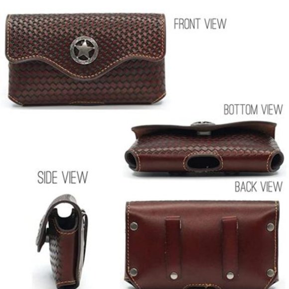 FLAPI Leather CellPhone Holster Belt Magnetic Flap - Picture 2 of 3